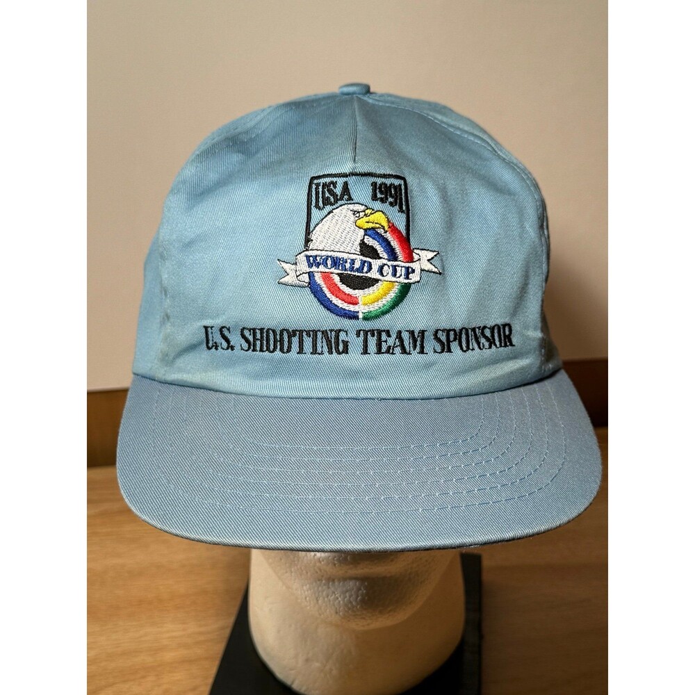 Vintage 1991 USA World Cup US Shooting Team Sponsor Snapback Hat